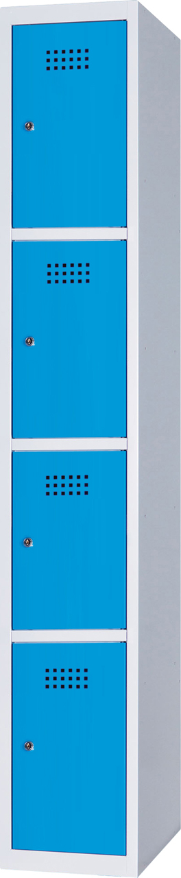 Boxová skříň na soklu, 4 boxy, 185 x 30 x 50